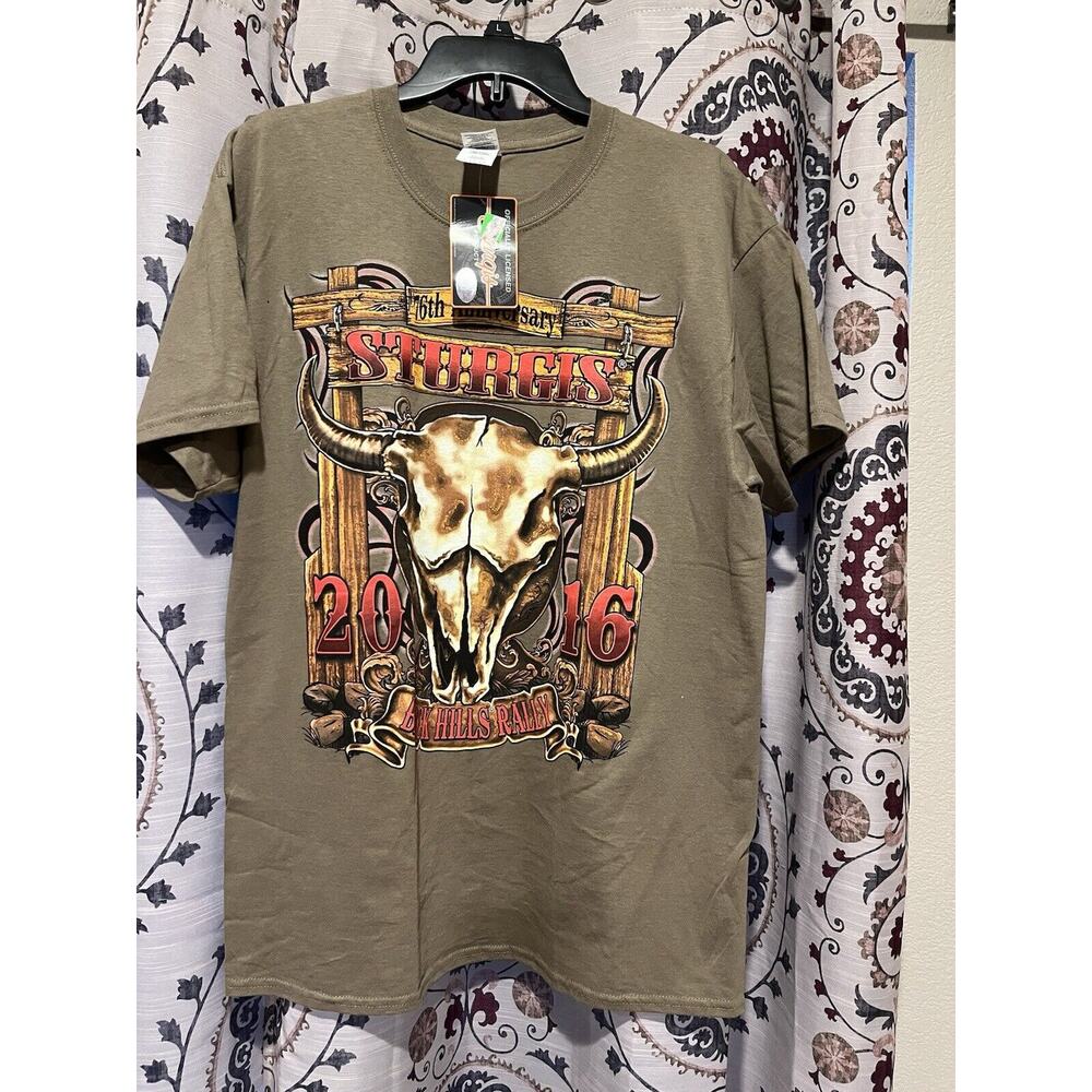 Sturgis Black Hills Rally 2016 South‎ Dakota 76th Annual Biker T-Shirt L
